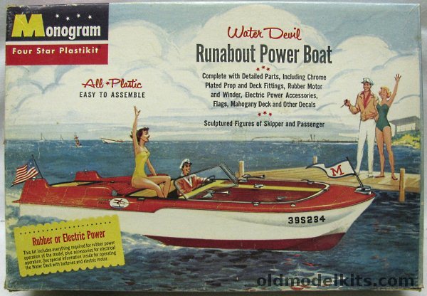 Monogram 1/24 Water Devil Runabout Power Boat, P17 249 plastic model kit